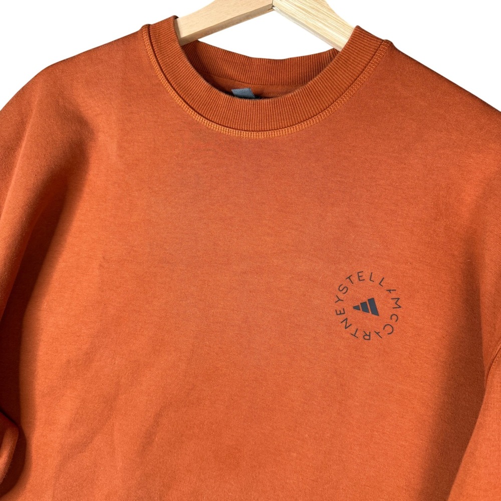 Adidas by Stella McCartney Orange Oversized Crewneck Sweatshirt GU1622 Mens M